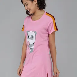 Christy World Women Pack Of 2 Graphic Printed Round Neck Long T-shirt image 5