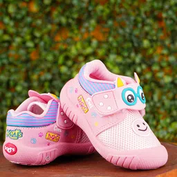 KATS Mesh Detailed & Animal Eyes Designed With Velcro Closure Shoes - Pink-picture-20
