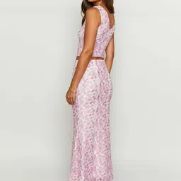 LULU & SKY Printed Sleeveless Top & Skirt Co-Ords image 5