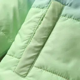 Babyhug Woven Full Sleeves Hooded Padded Jacket With Ombre Effect - Multicolor image 3