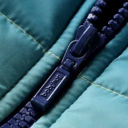 Babyhug Woven Full Sleeves Hooded Padded Jacket With Ombre Effect - Multicolor image 4