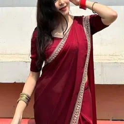 Being Naari Embroidered Pure Georgette Saree-picture-21