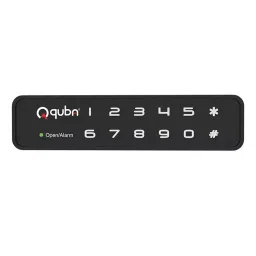 Quba Qsense Fingerprint, E-Key for Emergencies, Automatic Latch Pop-Out Furniture Lock Jet Black Matt, QS-002-P-image-9