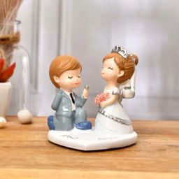 Tayhaa White & Grey Resin Romantic Reverie Proposal Showpiece-image-18