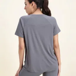 Zelocity By Zivame Grey Relaxed Fit Sports Top image 2