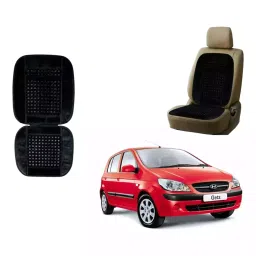 Auto Pearl Polyester, Cotton Vehicle Seating Pad For GetzBlack-picture-21