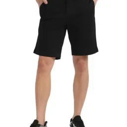 Tommy Hilfiger Black Cotton Regular Fit Shorts-image-47