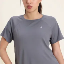Zelocity By Zivame Grey Relaxed Fit Sports Top image 5