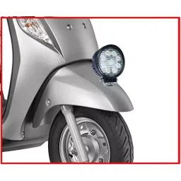 Auto Pearl 9 LED High Brightness Round Fog Light Compatible For Hero Electric E Sprint image 3