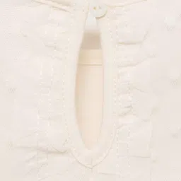 Mango Kids Girls Self Design Net Top image 3