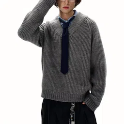 Mast & Harbour Men Ribbed Pullover image 2