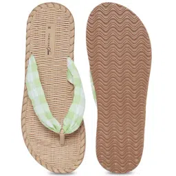 Forever Glam by Pantaloons Women's Green Flip Flops image 4