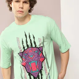Kook N Keech Marvel Men Printed Drop-Shoulder Sleeves Oversized Pure Cotton T-shirt-picture-24