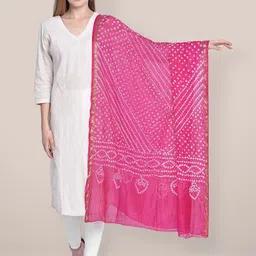 Dupatta Bazaar Printed Bandhani Dupatta-picture-16