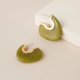 Accessorize Chunky Crescent Shaped Half Hoop Earrings-picture-19