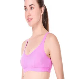 Halfspin Women Full Coverage Cotton Workout Bra image 3