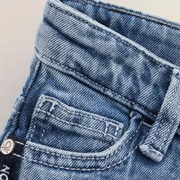 UCB Full Length Denim Jeans Text Print - Blue image 5