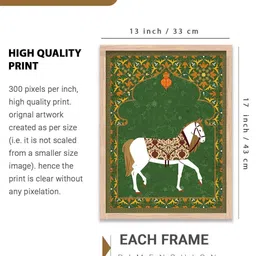 walllane Bird and Animal Wall Art With Frame Home Decor Wall Painting For Living Room Office Bedroom image 5