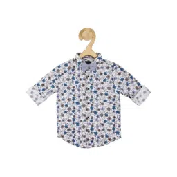 Allen Solly Junior White Floral Print Full Sleeves Shirt-picture-23