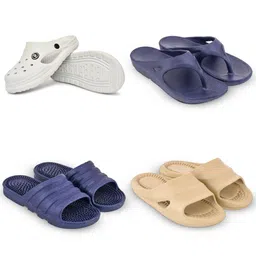 Feel alive Men Set Of 4 Lightweight Flip Flops-picture-26