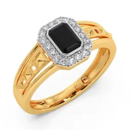 Candere by Kalyan Jewellers 18k Yellow Gold & Diamond Ring for Men-picture-15