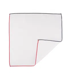 The Tie Hub Men White Square Pocket Square image 3