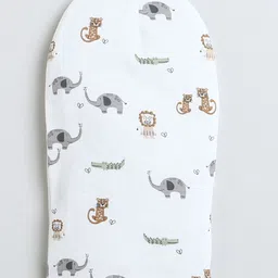 BUMZEE Infants Boys Pack Of 2 Printed Reversible Balaclava Caps image 3