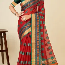 AMRUTKALA SAREES Woven Design Zari Saree image 2