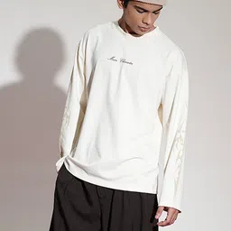 Main Character India Unisex Cream Cotton Tshirts-picture-41