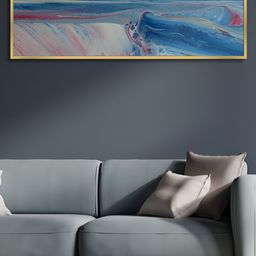 Myntra Elegant Homes White & Blue Abstract designs Canvas Wall Painting-picture-23