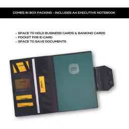 Pragya A4 Single Ruled Personal Organizer 120 Pages with Premium Leatherette 24X34 cm image 3