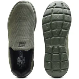 Asian Men's WONDERWALK-01 Olive Walking Shoes image 4