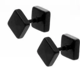 shobhram Unisex Black Earrings-image-17