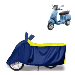 Auto Pearl Two Wheeler Cover for Vespa Elegante BS6 - Yellow, Blue-picture-24