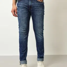 Lee Blue Cotton Slim Fit Jeans-image-88