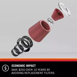 K&N R-1100 Universal Replacement Rubber Air Filter for Bike image 3