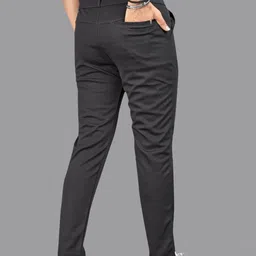 ISUEL FAB Men Multi Lycra Mid-Rise Original Formal Trousers image 2