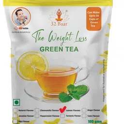 32 Baar Lemon Flavour Tea | Herbal Infusion Green Tea | Relaxing & Refreshing | Perfect for Stress Relief & Immunity Boost | All-Natural Ingredients image 1