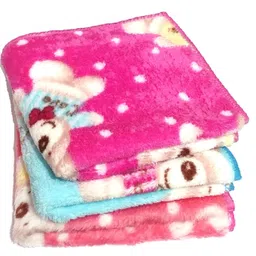 DeLegarde Kids Soft Feel Face Hanky Towel Napkin for Girls Handkerchief (Size 9 x 9 Inch) Pack of 3 image 1