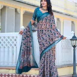 Sidhidata Floral Zari Saree image 4