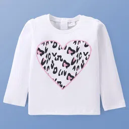 Mark & Mia Terry Knit Full Sleeves Cut & Sew Winter Wear Hooded SweatJacket & Lounge Pant Set with T-Shirt & Cheetah Print - Pink image 2