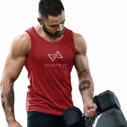 3Colors Men Printed Scoop Neck Dri-FIT Gym Innerwear Vests-picture-34