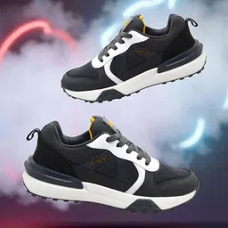 TRV Men Lace-Ups Mid-Top Walking Non-Marking Shoes-picture-27