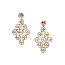 VALANOVA 18K Rose Gold 1.32 Ct Lab Grown Diamond Earrings-image-97