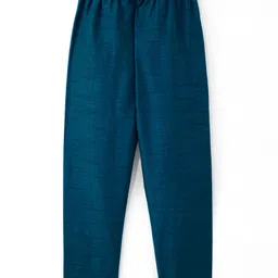 Pine Kids Woven Full Sleeves Floral Embroidered Kurta Pyjama Set - Navy Blue image 5