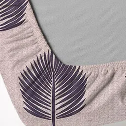 WEAVE AND DECOR Purple & Pink Printed Pure Cotton 300 TC King Bedsheet Set 1.98 x 1.82m image 2