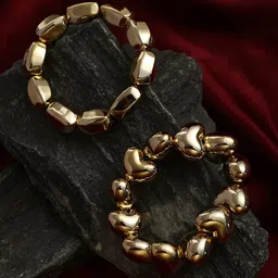 SOHI Graine Set Of 2 Gold-Plated Artificial Beads Beaded Bracelets-picture-28