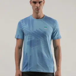 Lee Blue Regular Fit Printed Crew T-Shirt-picture-20