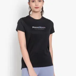 Anta Black Printed Sports T-Shirt-image-98