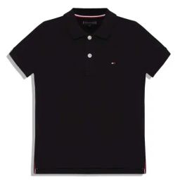 Tommy Hilfiger Kids Black Cotton Regular Fit Polo T-Shirt-picture-47